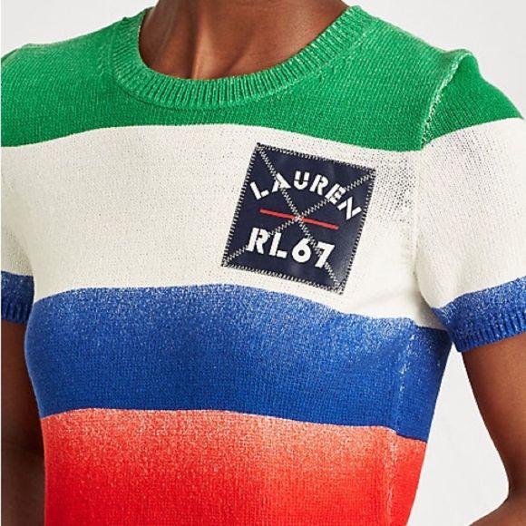 Polo Ralph Lauren Striped Cotton-Blend Sweater Dress - Picture 7 of 7